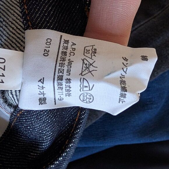 NEW A.P.C. New Cure H Jeans in Indigo Wash - Picture 9 of 10